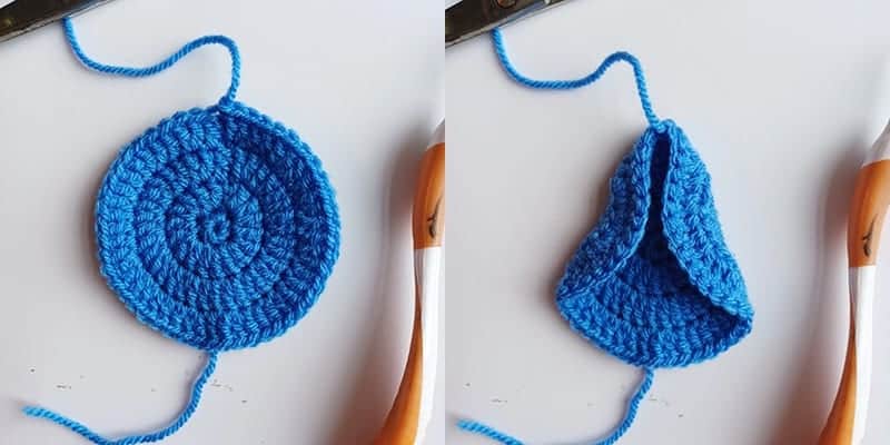 Het lijfje van het gehaakte engeltje