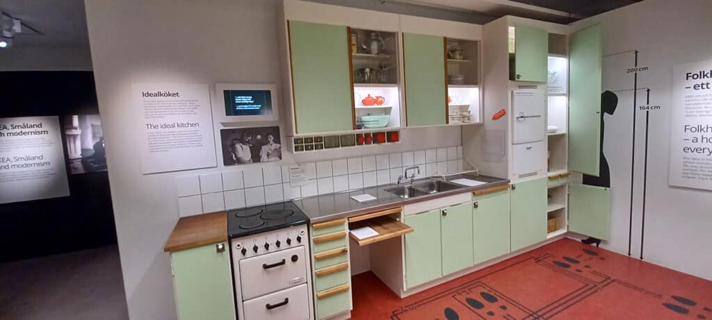 Vijftiger jaren keuken in het IKEA museum