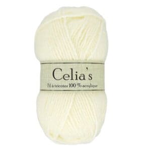 Celia's ecru 100% acryl breigaren