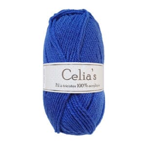 Celia's kobaltblauw 100% acryl breigaren