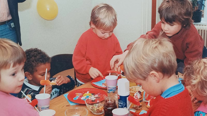 Verjaardagsfeestje van een 5-jarige met 5 vriendjes